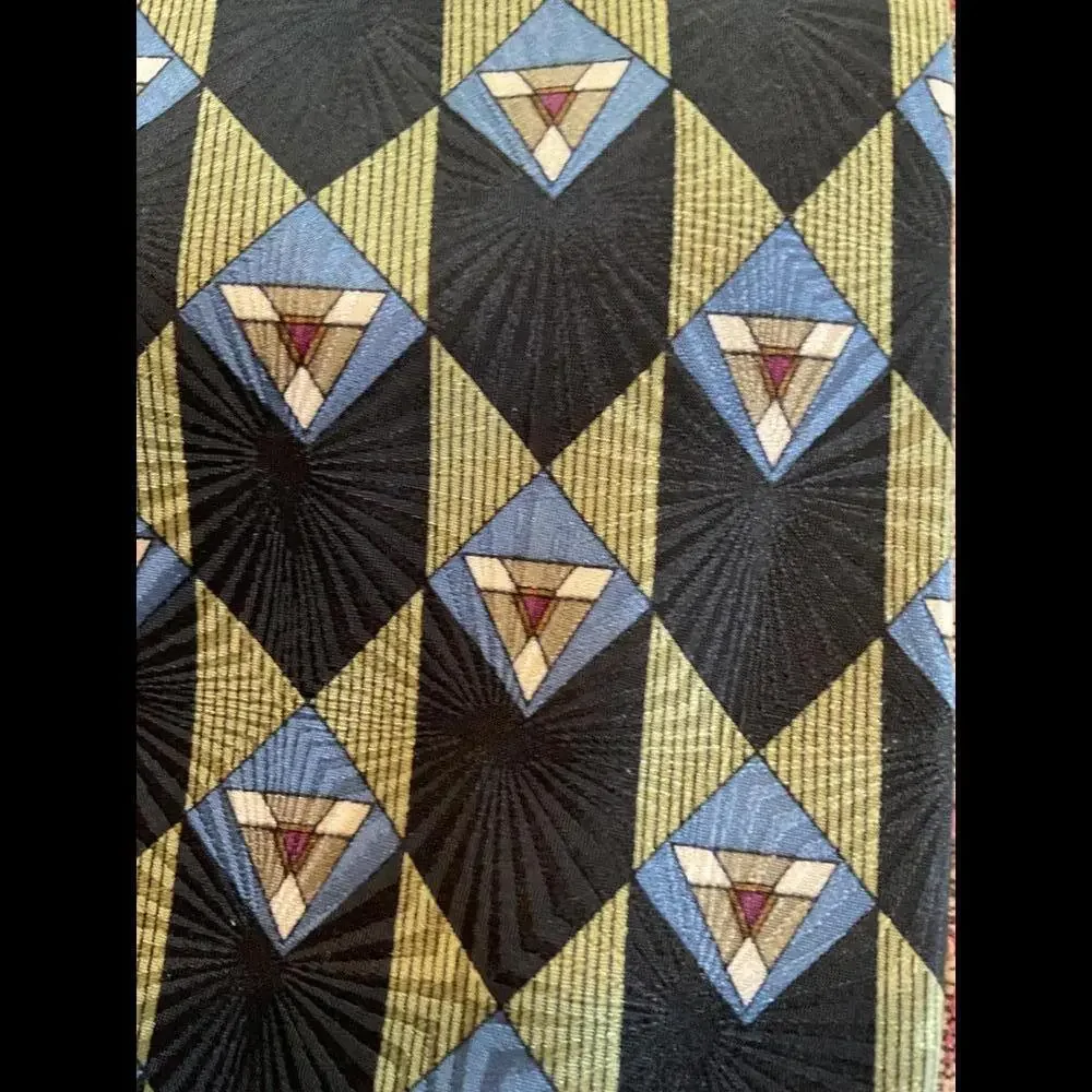 Zanzara Geometric Silk Pattern Tie